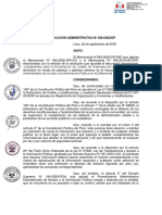 Resolución Administrativa #038 2022 DP