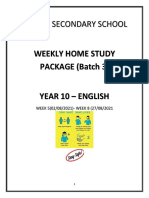 (August) Weekly Home Package Y10 Eng PDF