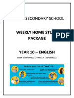 (July) Weekly Home Package Y10 Eng PDF