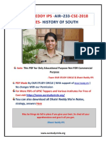 Dhatri Reddy IPS Notes on History of South India