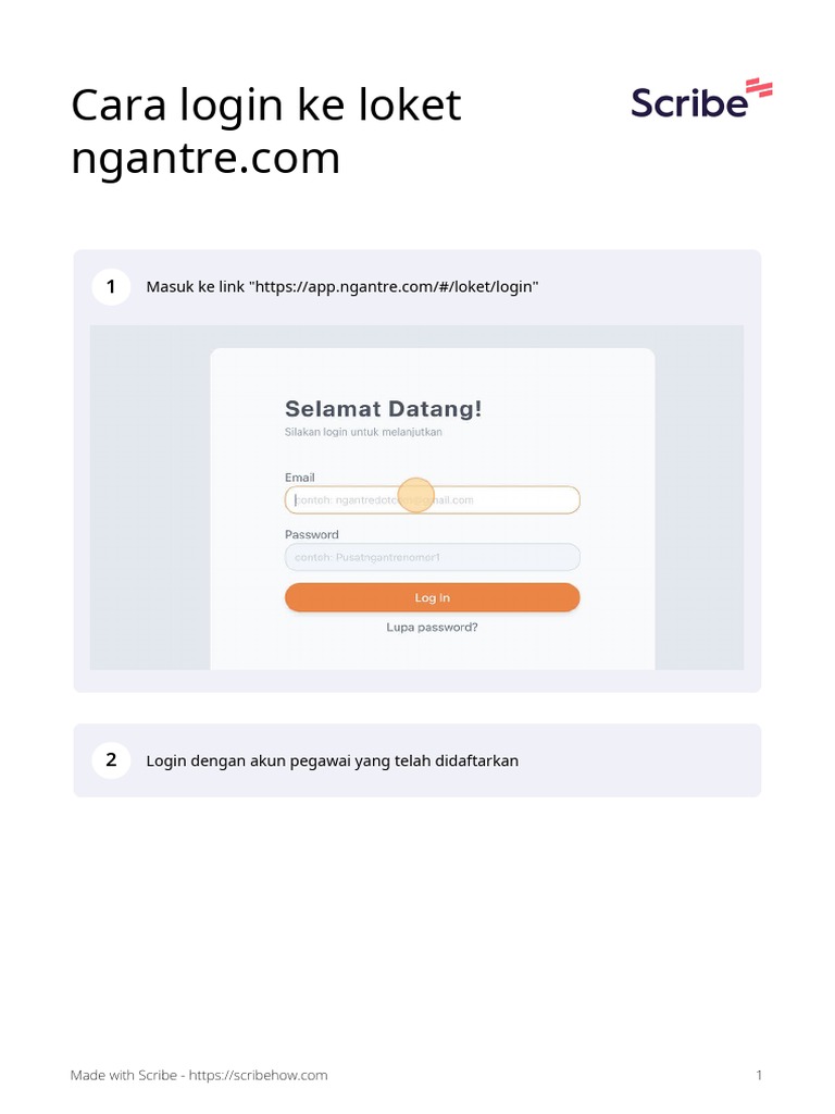 Cara Login Ke Loket | PDF