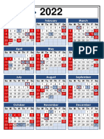 2022 Calendar