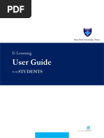 Student Elearning User Manual