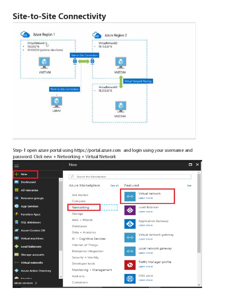 Azure Site-to-Site Setup Guide | PDF | Computer Network | Virtualization