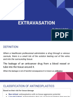 Extravasation and Its Management