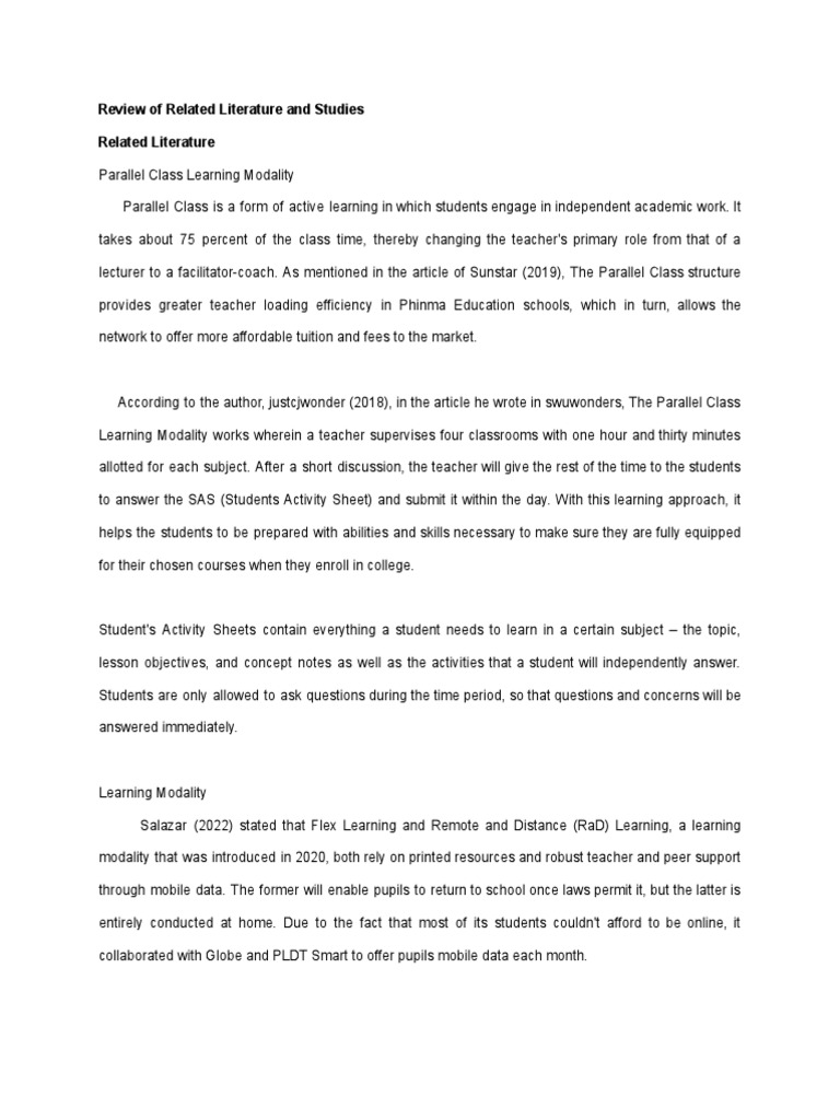 RRL vs. RRS: Key Differences Explained | PDF | Teaching Method | Learning