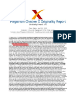 Plagiarism Checker X Originality Report