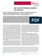 Wafer-Scale Single-Crystal Monolayer Graphene Grown On Sapphire Substrate