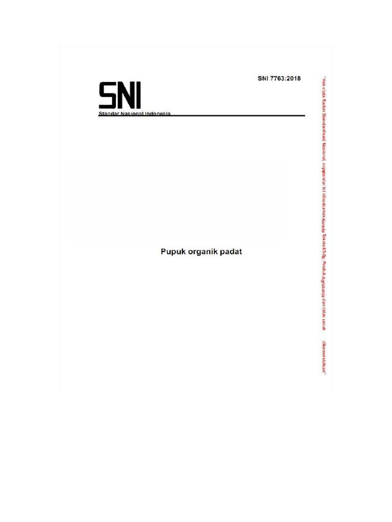 SNI | PDF
