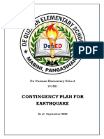 School Con Plan Earthquake 2022 2023