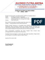 Surat Keterangan Pengalaman Kerja