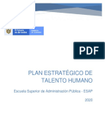 Plan - Estrategico.de - Talento.Humano 2020 ESAP