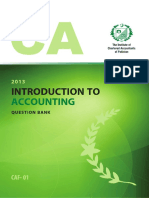 1 - Introduction To Accountign - Icap - Questions and Answers PDF