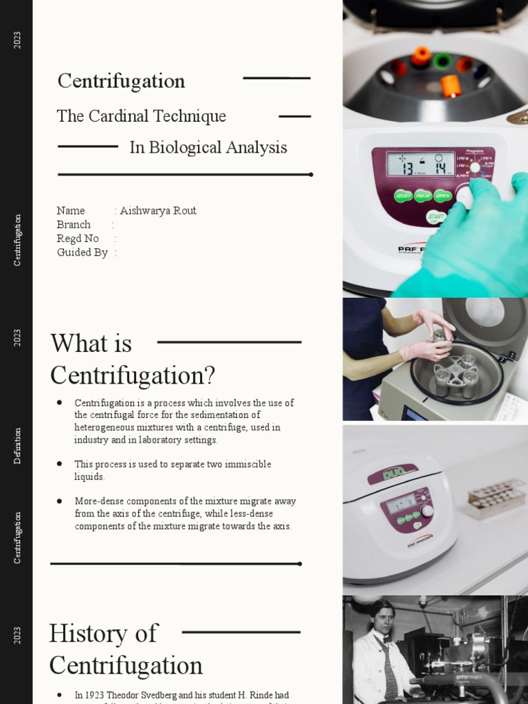 Centrifugation PDF Centrifugation Centrifuge
