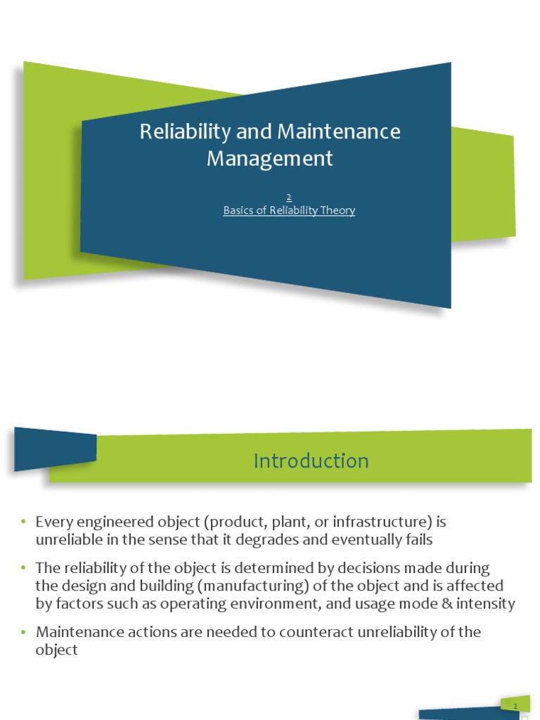2 - Reliability Theory | PDF | Reliability Engineering | Analysis
