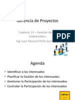 Clase 13 - Gestión de Los Stakeholders