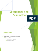 16 Sequences and Summations