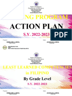 Inadan Elementary School Filipino Intervention Plan