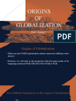 Lesson 2 - Origins of Globalization
