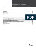 Topic Workbook - Internal Analysis - Distinctive Competencies, Profitability and Competitive Advantage