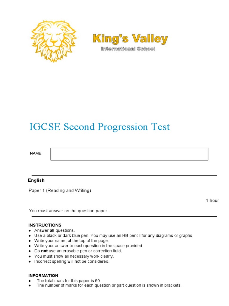 English IGCSE Paper 1 | PDF | Clothing | Hotel