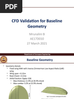 Baseline Geometry CFD Validation