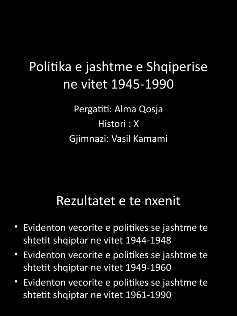 Lenda Histori Xi Politika e Jashtme e Shqiperise Ne Vitet 1945 1990 ...