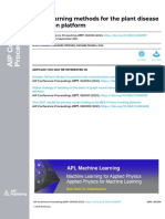 Deep Learning Methods For The Plant Disease Detection Platform