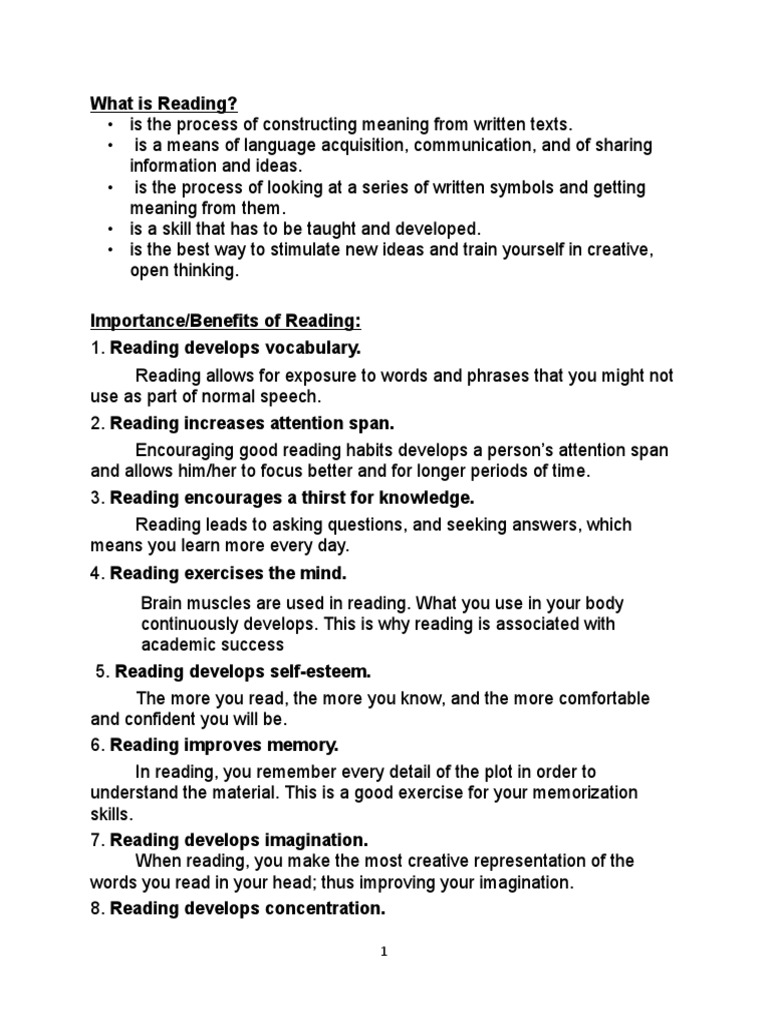 What Is Reading? PDF Phonics Reading Comprehension