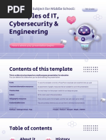 STEM Elective Subject for Middle School - 7th Grade_ Principles of IT, Cybersecurity and Engineering by Slidesgo