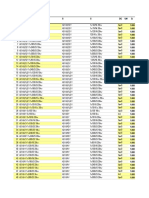 Specifications for Various Power Cables