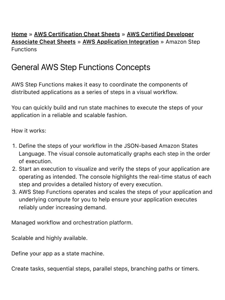 9.3-Amazon Step Functions - Digital Cloud Training PDF | PDF | Amazon ...