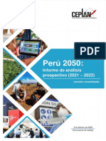 CEPLAN - Perú 2050 - Informe de Análisis Prospectivo (2021-2022) PDF