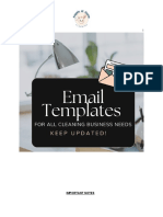 Angels at Home Cleaning Email Template 