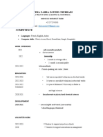 Cv-Chronologique en