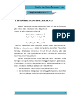 Sistem Persamaan Linear Non Homogen Dan Operasi Gauss Jordan