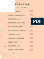 Zenbakiak Idazten II Peñaskal HB Martxoak 9 Eguena