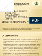 Derecho Internacional Privado DEPORTACIÓN, EXPULSIÓN, EXTRADICIÓN Y ENTREGA.