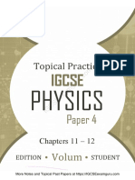 IGCSE Topical Past Papers Physics P4 C11 - C12 PDF
