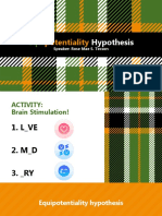 Equipotentiality Hypothesis