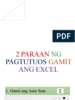 2 Paraan NG Pagtutuos Gamit Ang Excel