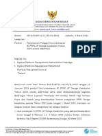 Surat Deputi Mutasi Tentang Penyesuaian Tanggal Usul Penetapan NI PPPK Tenaga Kesehatan Tahun 2022 Secara Elektronik SIASN (DS)