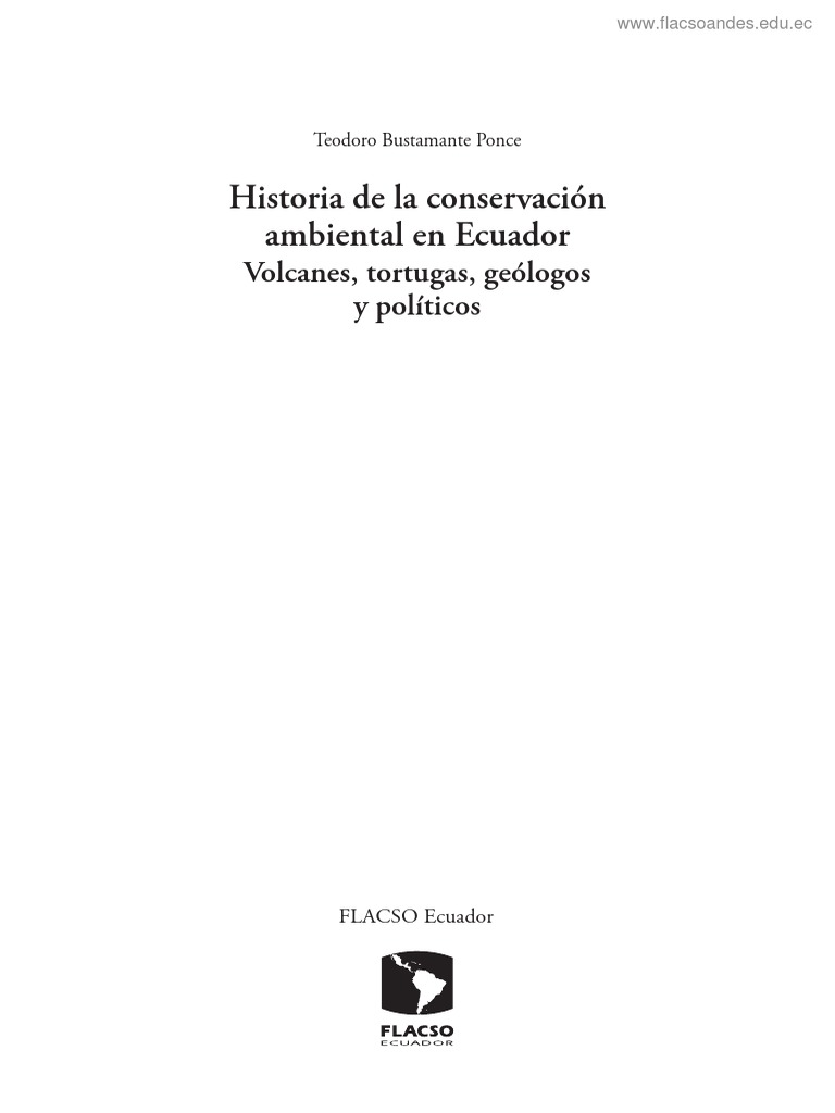 Historia de La Conservacion Ambiental en Ecuador PDF Naturaleza Ecuador
