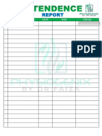 Attendence Report - Physiogenic 2 PDF