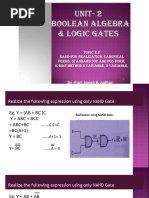 2.2 - DE UNIT 2-Nand-Nor Realization, K-MAP