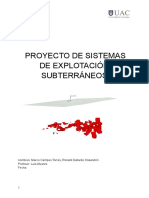 1 Proyecto de Sistemas de Explotación Subterráneos