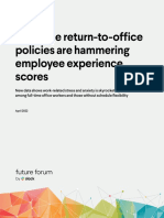 Return-to-office policies hammering employee experience scores