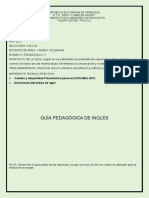 Guía Pedagógica Ingles Secciones A-B-C-D