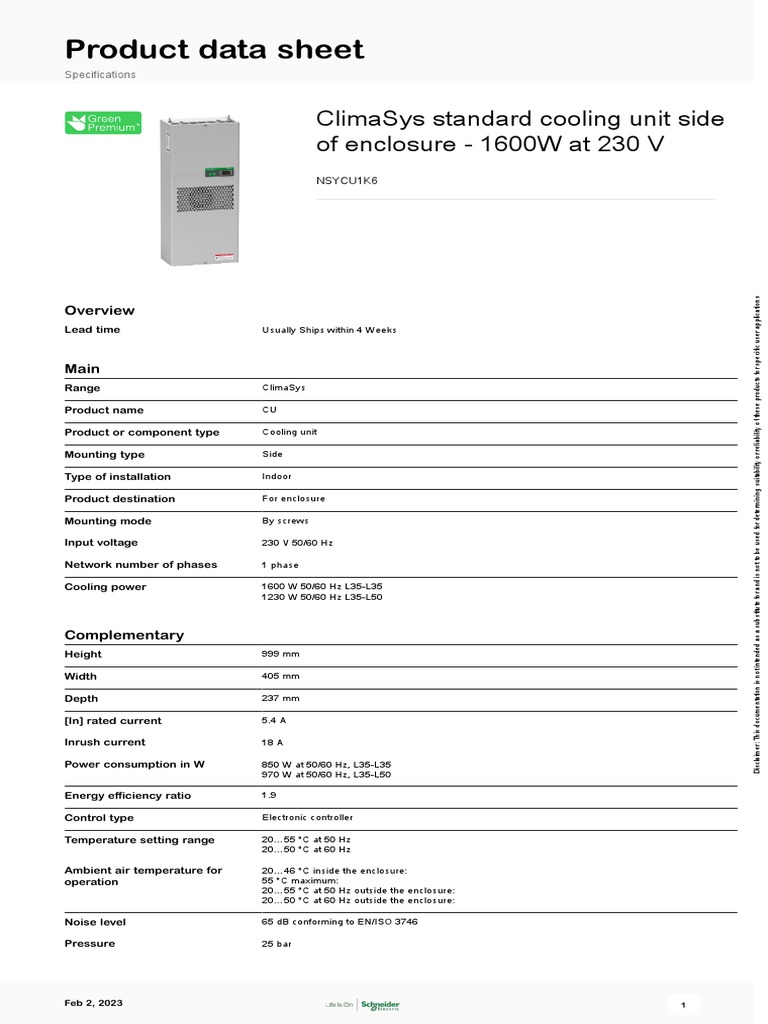 ClimaSys CU - NSYCU1K6 | Download Free PDF | Electricity | Electronics