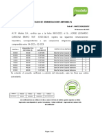 Certificado de Remuneraciones AFPModelo